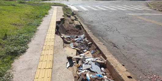 Prefeitura de Goiânia deixa erosão crescer na Coronel Cosme