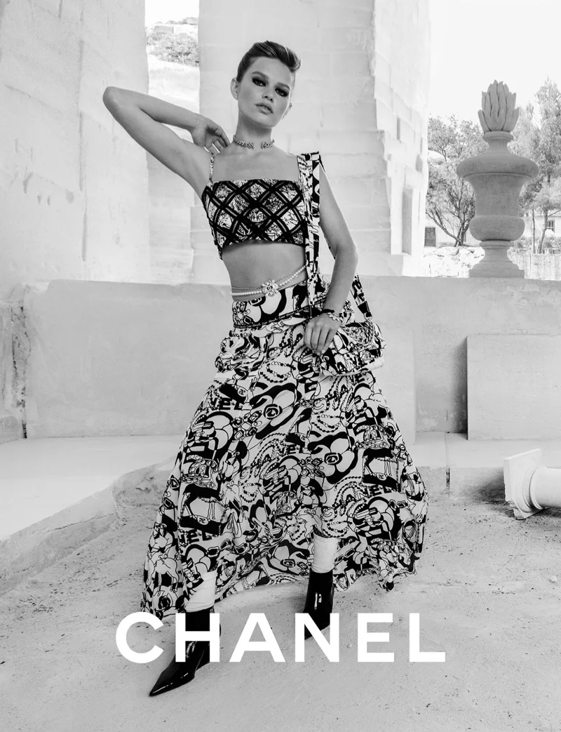 Model Anna Ewers fronts Chanel cruise 2022 campaign. Photo: Inez & Vinoodh