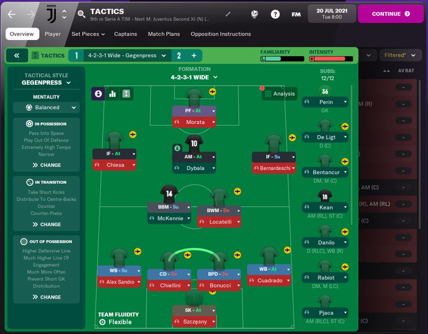 Setting up your Football Manager tactics
