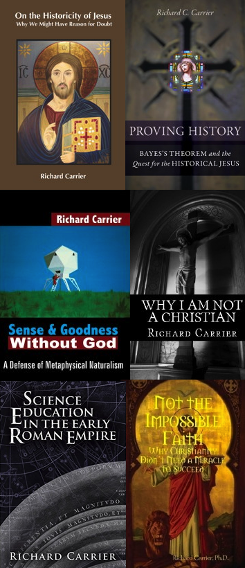 Alguns livros de Richard Carrier