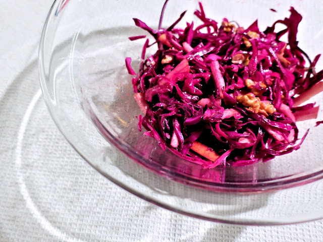 salade de choux rouges