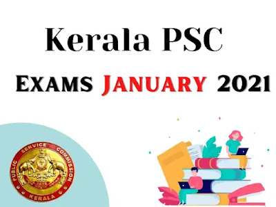 Kerala PSC Exam Calendar January 2022 - PSC  Exams In January 2022