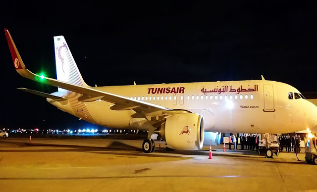 مطار تونس قرطاج وصول الطائرة الجديدة سبيطلة
