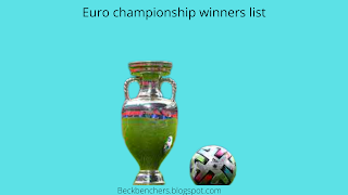 Euro championship winners list