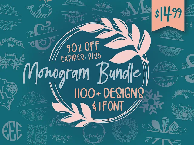 Silhouette SVG, Monogram fonts, Silhouette fonts, Commercial use SVG, Silhouette cut files