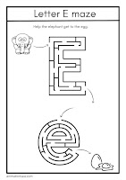 MAZES LETTERS ENGLISH ALPHABET