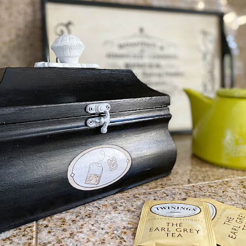 Small Tea Storage Box - Upcycled Bombay Jewelry Box