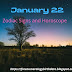 Horoscope: January 22 zodiac sign