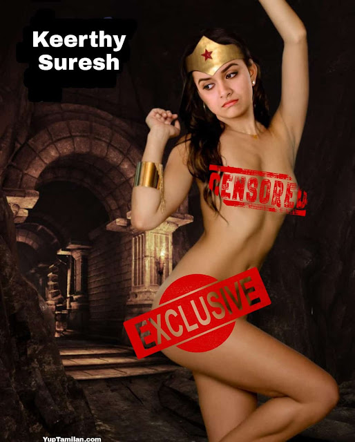 Keerthy Suresh in Wonder Woman Costume Nude having Big Boobs & Butt