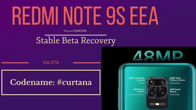 Redmi Note 9S EEA V12.5.2.0 firmware, Redmi Note 9S MIUI 12.5 update