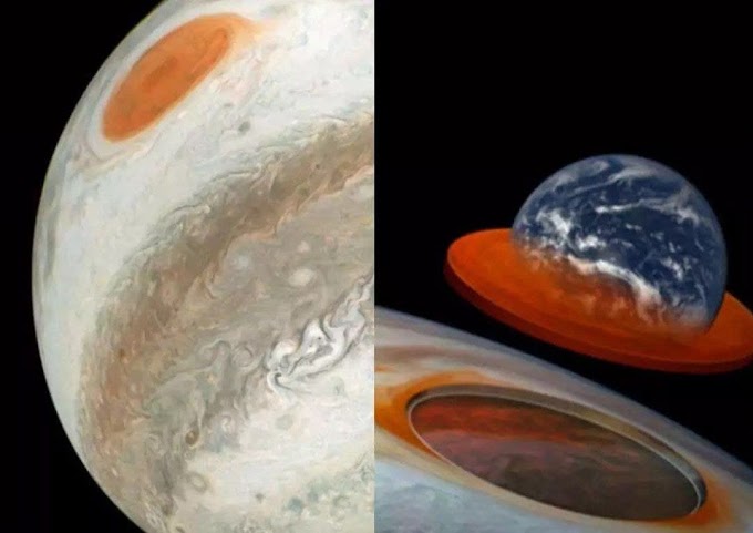 Jupiter's The Great Red Spot may be 500 KM deep : NASA