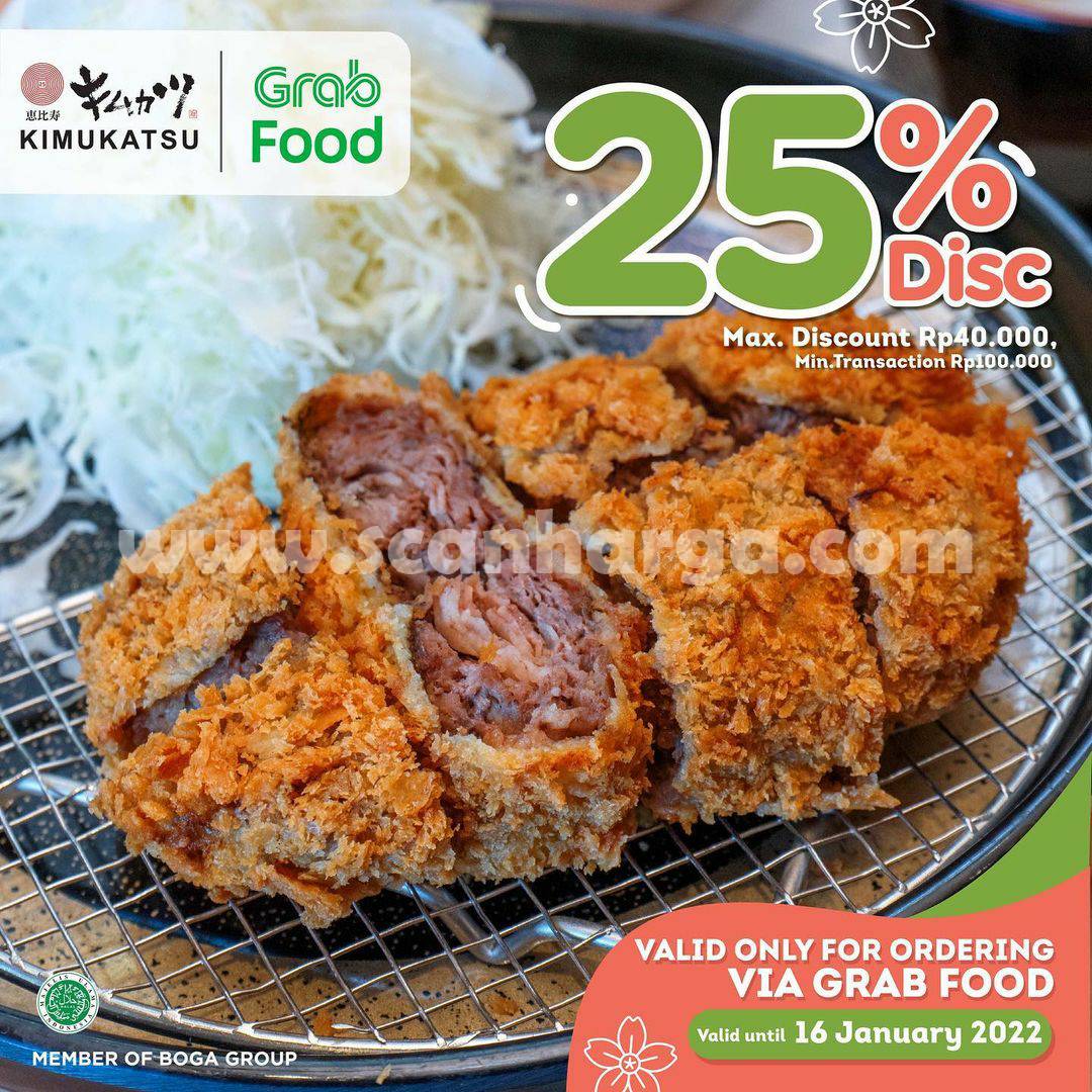 Kimukatsu Promo DISKON 25% via GRABFOOD