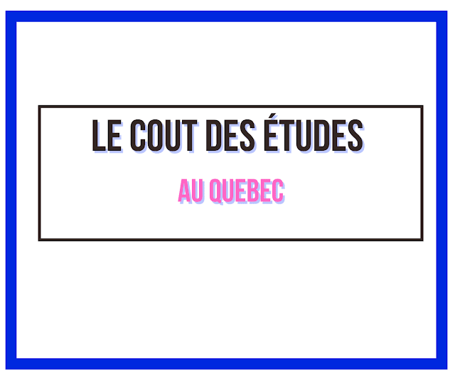 Le cout des études au quebec