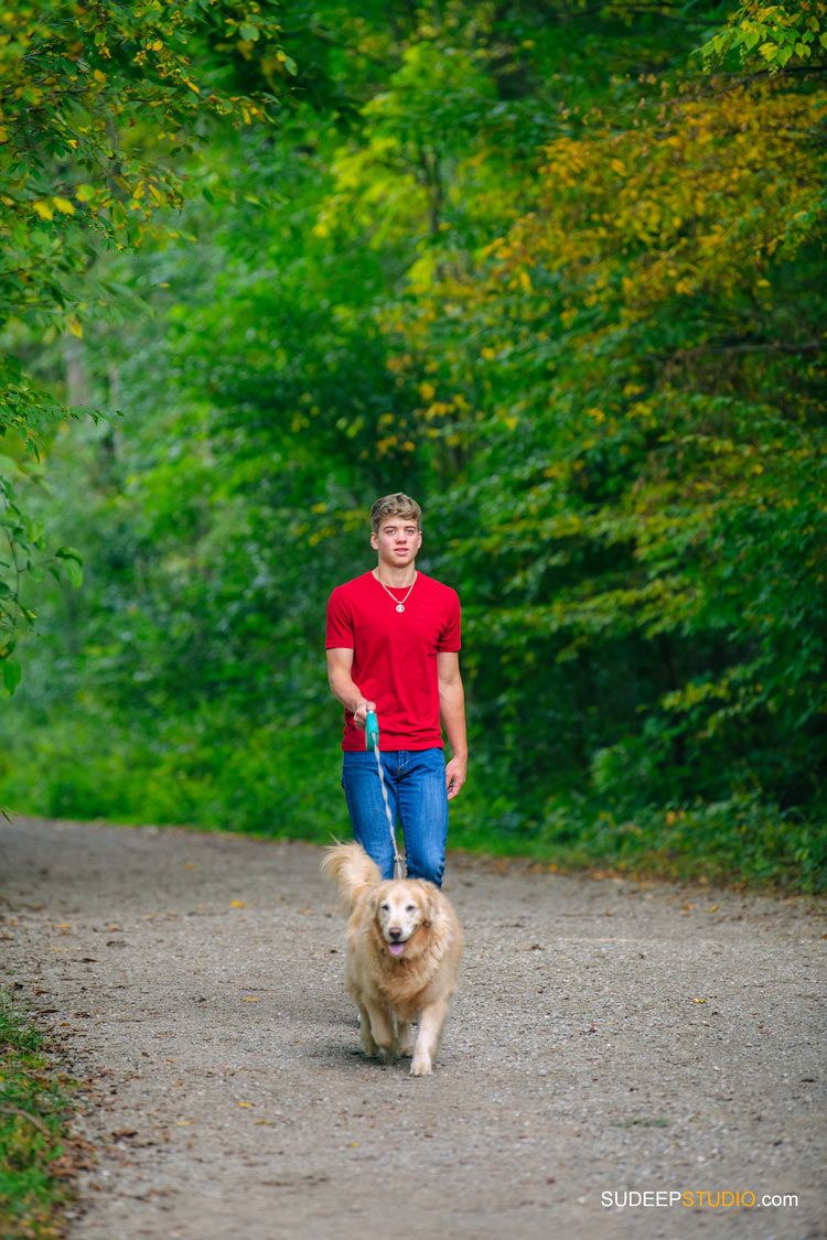 Senior Pictures with Pets Dog by SudeepStudio.com Ann Arbor Senior Portrait Photographer