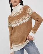 swetry w norweski wzór damskie