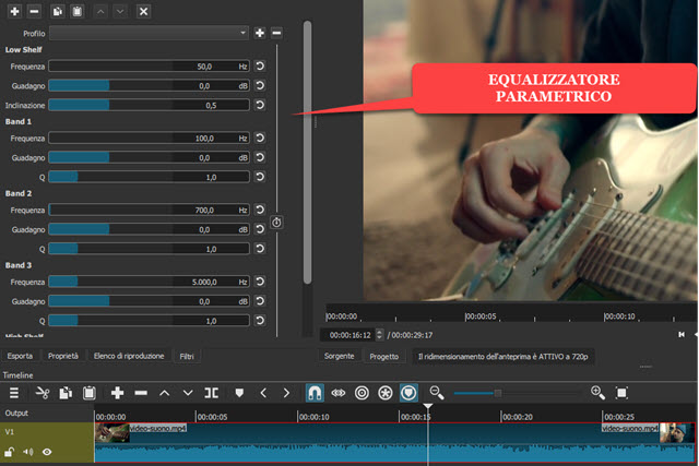 equalizzatore parametrico