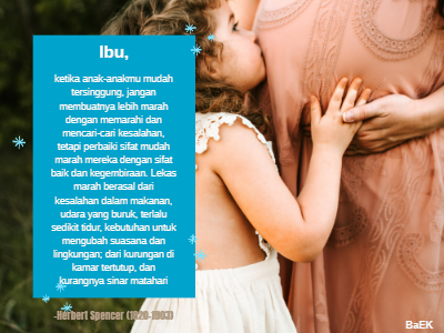 Ibu, ketika anak-anakmu tersinggung, jangan membuatnya lebih marah dengan memarahi dan mencari-cari kesalahan …