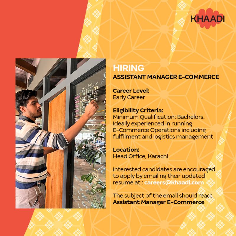 Khaadi SMC Pvt Ltd Jobs Assistant Manager E-Commerce