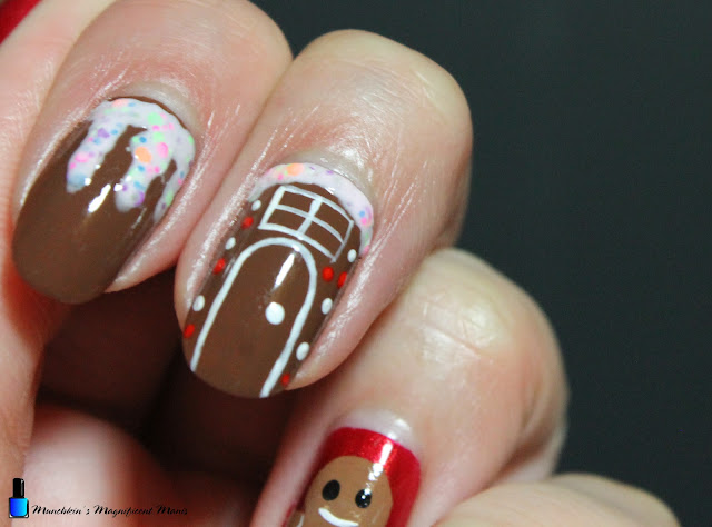Christmas Cookie Nail Design
