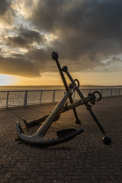 Anchor sculpture, Otterspool, Merseyside