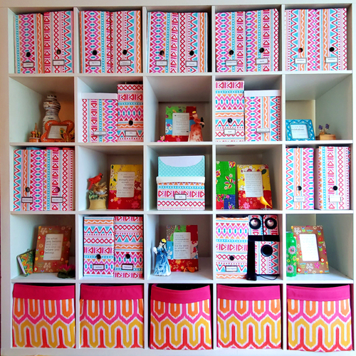 IKEA EXPEDIT storage and display pink retro boho