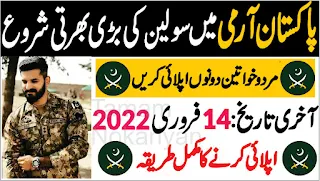 Pakistan Army Latest Civilian Jobs Advertisement 2022-Download Application Form