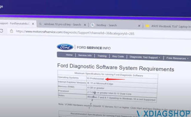 VXDIAG Ford FJDS kept on looping when Programming 4