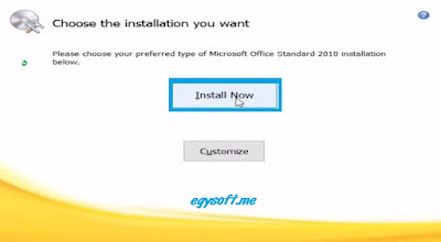 install now office 2010