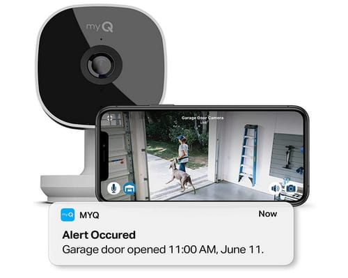 myQ Smartphone Controlled Wifi Smart Garage HD Camera