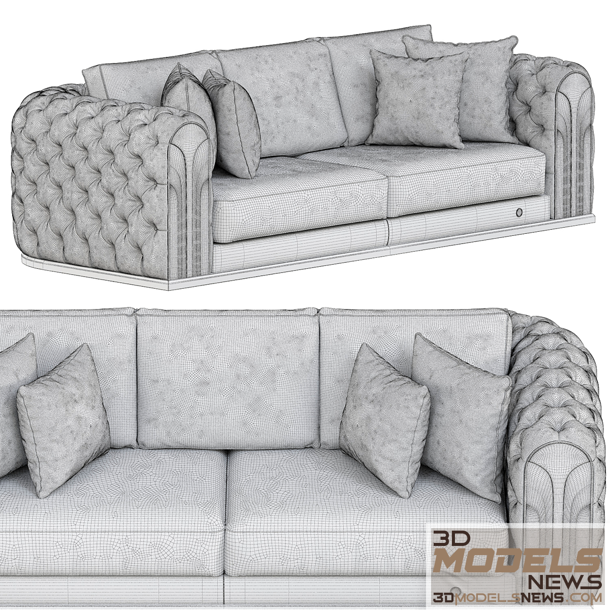 Luxury Italy Sassuolo Sofa Model 2