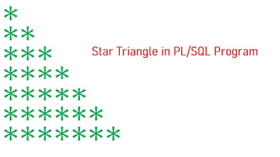 Star Triangle in PLSQL Program