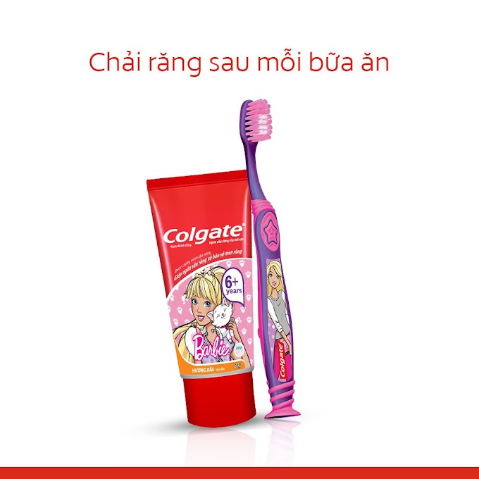 Mall Shop [ colgate.palmolive_vietnam ] Bộ 2 Kem đánh răng Colgate 40g và Bàn chải Colgate Barbie cho trẻ em