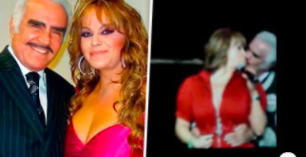 Sale a la luz, El día en que Vicente Fernández y Jenni Rivera se dieron un beso de lengua en pleno concierto (VIDEO)
