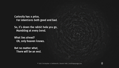 Rabbit Hole - Copyright 2022 Christopher V. DeRobertis. All rights reserved. insilentpassage.com