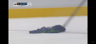 Vancouver Canucks Fan Throws Jersey Onto The Ice After Buffalo Sabres Goal  