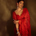 The Drishyam 2 actress Shriya Saran exudes elegance in a red saree