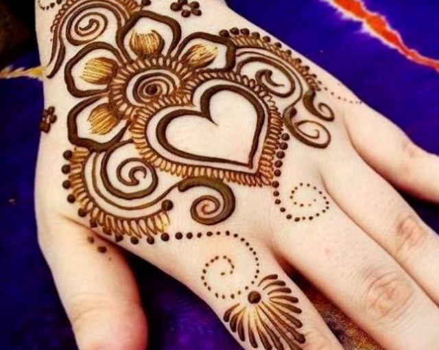 gambar henna anak yang gampang