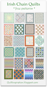 Free patterns! Irish Chain quilts (CLICK!)