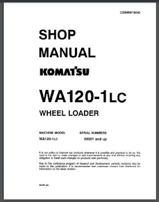 Komatsu wa120-1 lc shop manual wheel loader