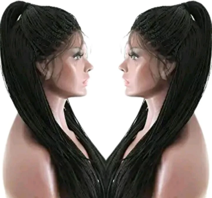 Handmade Braided Long Lace Wigs for Women - Hair Fantasy - Alternative to Long Hours of Braiding