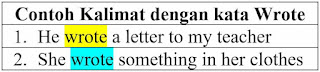 20 Contoh Kalimat Wrote dan Pengertiannya