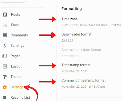 Formatting Setting