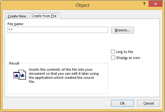 كيفية وضع ملف PDF في Excel؟  باستخدام قائمة "إدراج"