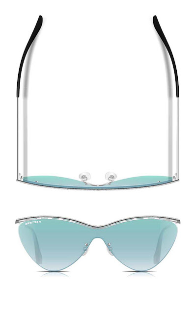 Half-rim metal sunglasses Best_M067