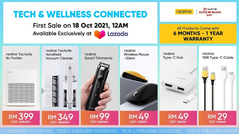 Stay Tech & Wellness Connected With The Latest Additions Of The realme AIOT Family