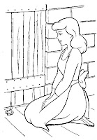 sinderella coloring page