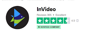 InVideo 在 TrustPilot 的評分