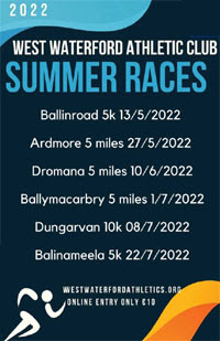 West Waterford Road Race Series - May to July 2022
