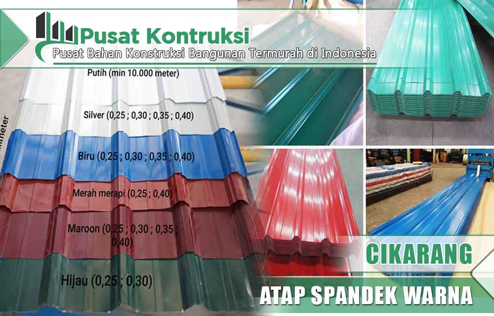 harga atap spandek warna Cikarang