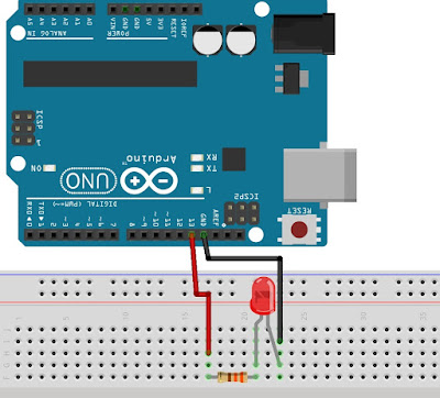Cara Mudah Mengedipkan LED / Blinking LED Dengan Arduino Uno